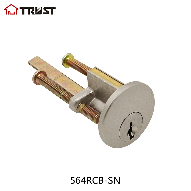 TRUST 564RCB-SN Rechangeable Rim Cylinder  of Night latch  (Brass Housing+Brass Plug)