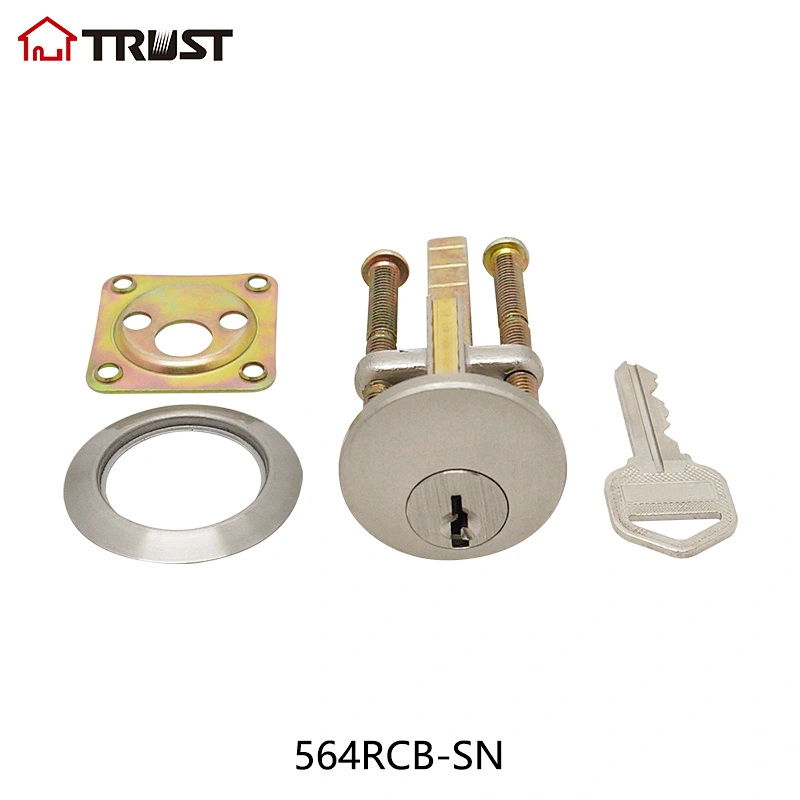华信564RCA-SB锁头外装门锁全铜锁芯双保险锁头